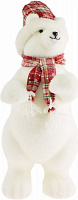 Декоративная фигура Мишка в шапке и шарфике 57 см 