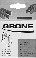 Скобы для ручного степлера Grone 25 мм 500 шт. 2553-820825