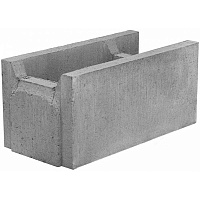 Блок бетонный Золотой Мандарин для несъемной опалубки 510x250x235 мм