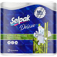 Бумажные полотенца Selpak Delux трехслойная 2 шт.