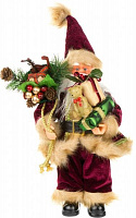 Декоративная фигура Дед Мороз бордовый TM-16025C 30 см 