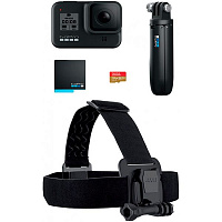 Экшн-камера GoPro Hero 8 с SD-картой и комплектом аксессуаров Holiday Bundle (CHDRB-801)
