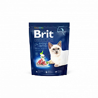 Корм для стерилізованих котів Brit Premium By Nature з ягням 300 г