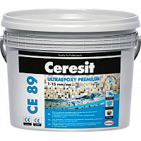 Заполнитель швов эпоксидный Ceresit CE 89 Ultraepoxy Premium 2,5 л ведро кварц 