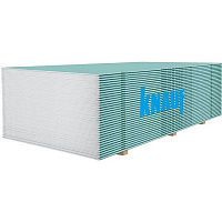 Гипсокартон влагостойкий стеновой Knauf 2000x600x12.5 мм
