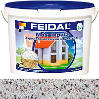 Декоративная штукатурка мозаичная Feidal Mosaikputz mini A12 15 кг белыйбежевыйчерный