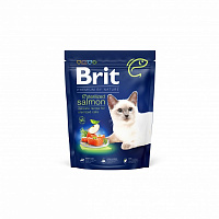 Корм для стерилизованных котов Brit Premium By Nature с лососем 300 г