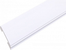 Плинтус белый King Floor JC581-W1 белый 2000x80x14,7 мм 