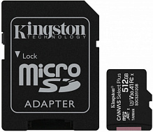 Карта памяти Kingston microSDXC 512 ГБ Class 10 (SDCS2/512GB) 