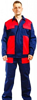 Костюм рабочий Инженер (куртка и брюки) р. 48-50 рост 3-4 сине-красный