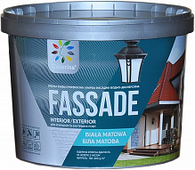 Краска фасадная акриловая водоэмульсионная COLORINA FASSADE База мат 6кг 