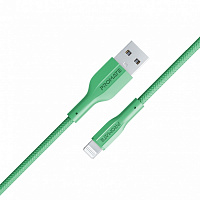 Кабель Promate xCord-Ai USB to Lightning 2А 1 м 1 м зеленый (xcord-ai.green) 