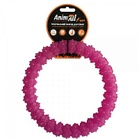Игрушка для собак AnimAll Кольцо с шипами 20 см фиолетовое 88159