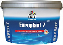 Краска латексная водоэмульсионная Dufa Europlast 7 DE 107 шелковистый мат белый 10л 
