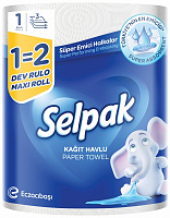 Бумажные полотенца Selpak 1=2 Maxi Roll трехслойная 1 шт.