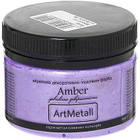 Декоративная краска Amber акриловая сиреневый 0.1кг