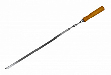 Шампур Metalzavod 3х12х740 мм з дерев'яною ручкою
