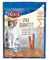 Лакомство Trixie Премио Quadro-Sticks палочки ягненок и индейка 5 г 5 шт./уп.