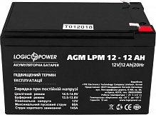 Аккумулятор LogicPower AGM 12 - 12 AH LogicPower 