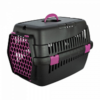 Переноска SGbox для собак та котів до 12 кг SG 39x55x36,5 см чорний/мікс SG16061