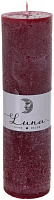 Свеча Рустик цилиндр Red Wine C5520-504 Luna