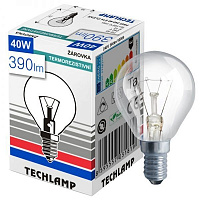 Лампа розжарювання Techlamp P45 40 Вт E14 230 В прозора 