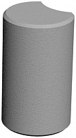 Столбик Золотой Мандарин фигурный круглый серый 80х250х67