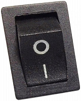 Переключатель клавишный без подсветки EMT «ON-OFF» 6 A 2pin черный 11-0201BK