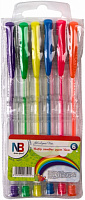 Набір ручок гелевих Nota Bene NEON 6 кольорів 