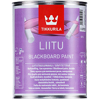Краска для школьных досок Liitu TIKKURILA черный мат 1л