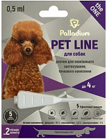 Капли Palladium Palladium Pet Line the One для собак весом 4 кг