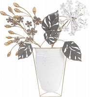 Декор настенный Bouquet 57x49,5 см серый с золотым 