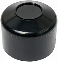 Заглушка внешняя круглая черная d42,8 мм 4 шт.