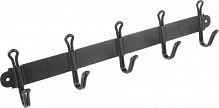Вешалка Comit гардеробная 5 крючков черная
