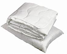 Комплект EcoSilk №758 Eco Light White (одеяло + подушка) 140x205 см MirSon белый