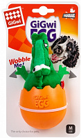 Игрушка для собак GiGwi Крокодил-неваляшка с пищалкой 2319
