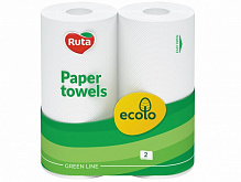 Бумажные полотенца Ecolo двухслойная 2 шт.