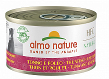 Консерва для всех пород Almo Nature HFC Dog Natural с курицей и тунцом 95 г