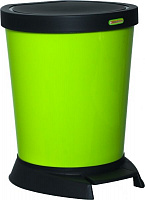 Ведро для мусора Алеана зеленое 10 л зеленый 124065