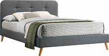 Кровать Аврора 320-2 160x200 см серый 