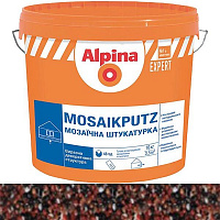 Декоративная штукатурка мозаичная Alpina Expert Mosaikputz 20 16 кг красныйчерныйжелтый
