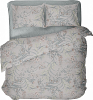 Комплект постельного белья Paradise семейный серый с рисунком Luna 