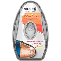 Губка-блиск для взуття Silver Преміум з дозатором силікона натуральний