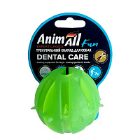 Игрушка для собак AnimAll Fun Мяч вкусняшка 5 см зеленый