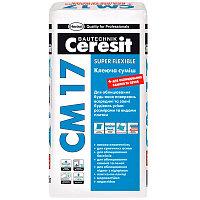 Клей для плитки Ceresit армированный микроволокнами СМ 17 25кг