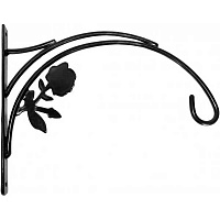 Кронштейн декоративный Грин Бэлт Роза для подвесных кашпо 30х2x28 см