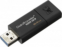 Флеш-память USB Kingston DataTraveler 100 G3 64 ГБ USB 3.0  
