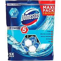 Туалетный блок Domestos Power 5 Maxi Pack Свежесть океана 5 шт. 