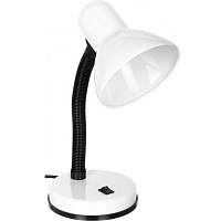 Настольная лампа офисная Accento lighting 1x40 Вт E27 белый ALYU-DE4030-WH 