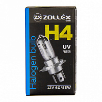 Лампа галогенная Zollex H4 12V 60/55W 43T 8924 P43t 12В 55 Вт 1 шт.